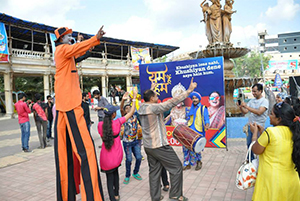 Actors & Students Dancing at Workshop Held by School Programme Organizers in Delhi & Mumbai