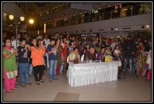 Audience at Mall Activation Program